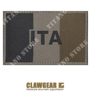 PATCH ITALY LOW VISIBILITY RAL 7013 RANGER GREEN CLAWGEAR (CLW-20975)