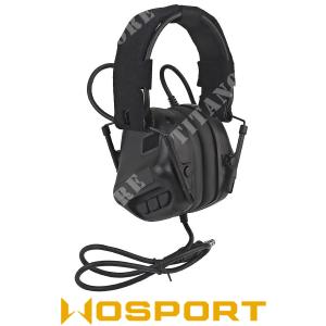 SET GEN5 BLACK ELECTRONIC HEADPHONES WITH WO SPORT CONNECTIONS (WO-HD19)