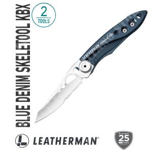 SKELETOOL KBX DENIM BLUE LEATHERMAN KNIFE (832383)