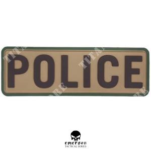 PVC PATCH POLICE COYOTE EMERSON (EM5527A)