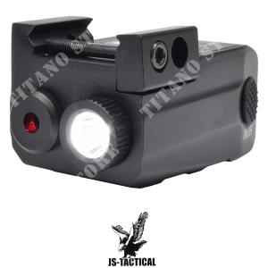 JS TACTICAL 140 LED TORCH WITH RED LASER (JS-GJ25R)