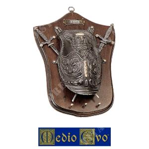 KEY HANGER PANEL WITH MIDDLE AGES SHIELD AND SWORDS (39/A.01)
