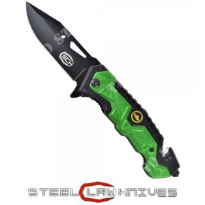 GREEN/BLACK SCK FOLDING KNIFE (CW-031-4)