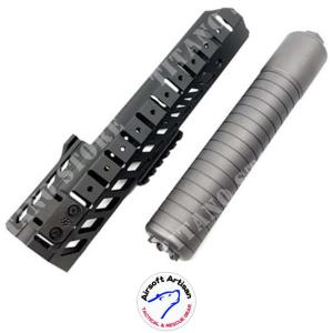 LVAW HANDGUARD SET WITH BLACK SILENCER FOR MCX LEGACY AIRSOFT ARTISAN (AART-MCX-03-BK)