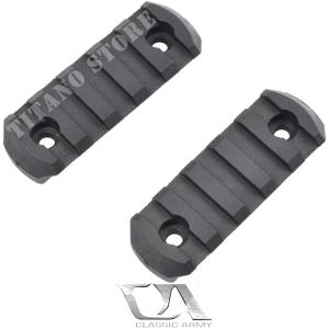SLITTE 20MM IN POLIMERO 5 SLOT NERE CLASSIC ARMY (A656P-5)