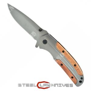 COLTELLO TASCABILE CLASSIC WOOD STEEL CLAWS KNIVES (CW-K368)