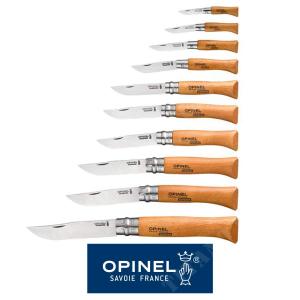 BOX OF 10 OPINEL CARBON KNIVES (OPN-183102)