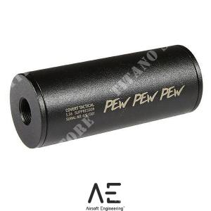 SILENCIEUX ET COUVERTURE TACTIQUE STANDARD PEW PEW PEW 40x100mm AIRSOFT ENGINEERING (AEN-09-019707)