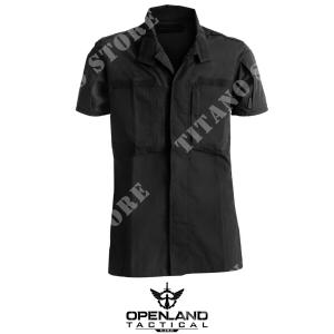 CHEMISE OPENLAND NOIRE S/M (OPT-3810SS 01)