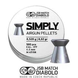 PLUMBS SIMPLY CAL 4,5 mm 0,52 g 500 Stk. JSB (JB-SMPL)