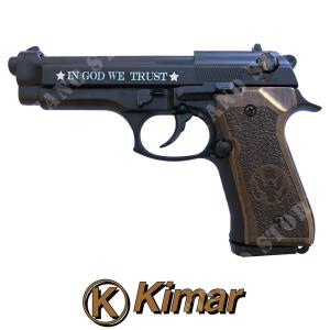 SALVE 92 "GUN IN GOD WE TRUST" 9MM BOIS GRIP KIMAR (420.074)