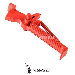 GÂCHETTE DROITE POUR CRUSADER M4 ROUGE (CR-GM110013RD)