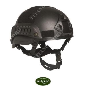 HELMET MICH 2002 WITH SLIDES AND MOUNT BLACK MIL-TEC (16662302)