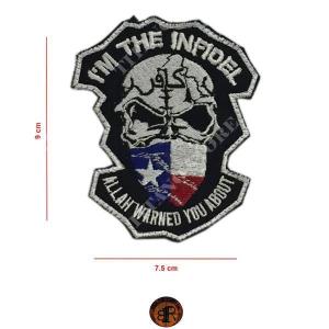 &#39;I&#39;M THE INFIDEL&#39; BR1 EMBROIDERED PATCH (PRC517)