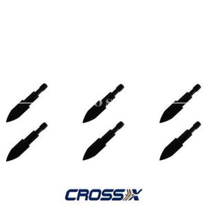 SET 6 POINTS FOR ARROW 9/32 '' CROSS-X (53C811-6)
