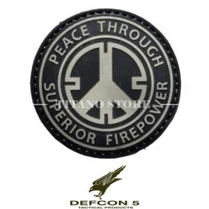 PATCH PEACE SWAT SCHWARZES DEFCON 5 (D5-JTG-03B)