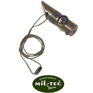 MIL-TEC GREEN MULTIFUNCTION WHISTLE (16328401)