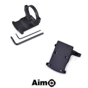 SUPPORT RMR RED DOT POUR ACOG BLACK AIMO (AO 1793-BK)