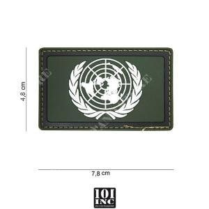 PATCH PVC FLAG UNITED NATIONS GREEN 101 INC (444110-4052)