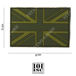 PATCH PVC ROYAUME-UNI SUBDUED GREEN 101 INC (444110-3554)