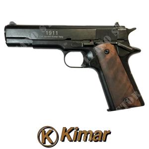 BLANK PISTOL 1911 CALIBER 8 MM BLACK GUANC / WOOD SINGLE AND DOUBLE ACTION KIMAR (420.086)