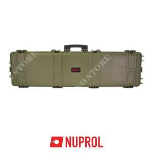 PVC X-LARGE TACTICAL CASE WITH RUBBER WHEELS INJECTION GREEN WAVE VERSION NUPROL (NHC-03-GRN)