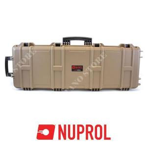 TACTICAL LARGE PVC CASE WITH RUBBER WHEELS INJECTION TAN PNP VERSION NUPROL (NHC-04-TAN)
