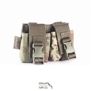 DOUBLE GRENADE POUCH VEGETATED IN OPENLAND CORDURA (OPT-DGD 04)