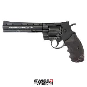 REVOLVER 357 6 &#39;&#39; BLACK 4,5MM CO2 SWISS ARMS (288017)