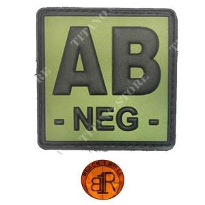 PATCH PVC AB-NEG GRUPPO SANGUIGNO VERDE NERA OFFICE EQ BR1 (PPVC283)