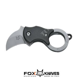 MINI-KA KARAMBIT KNIFE STAINLESS STEEL BLACK HANDLE FOX (FX-535)