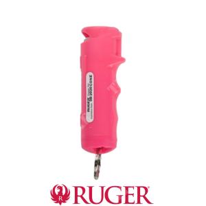 PEPPER SPRAY PINK KEY RING RUGER SABER (IT-RU-FBP02)