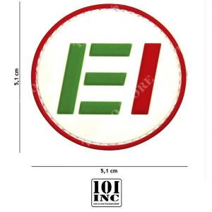 PATCH 3D PVC LOGO ITALIAN ARMY AND WHITE 101 INC (444130-5463)