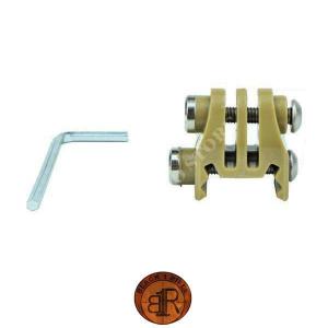 MOUNT FOR GO PRO ON RAIL 22MM TAN BR1 (WO-GO33T)