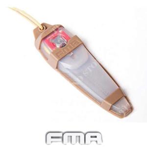 TACTICAL VELCRO SAFTY T-LIGHT LED RED DARK EARTH FMA (FM-TB1234DE)