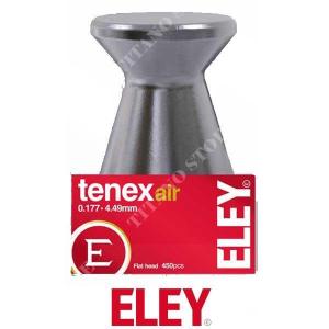 PLOMOS TENEX AIR 4,49 mm COMPETICIÓN DE CABEZA PLANA 450 Uds ELEY (ELY-461102)