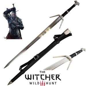 SILVER SWORD SERPENTINE SWORD GERALT OF RIVIA THE WITCHER (ZS638)