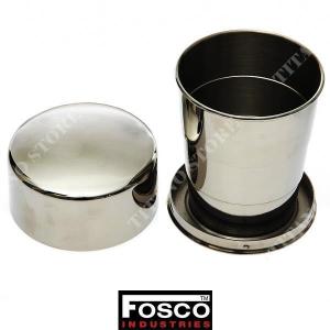 SMALL FOLDABLE / POCKET STAINLESS STEEL CUP FOSCO (311055)
