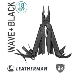 LEATHERMAN BLACK MULTIPURPOSE WAVE PLUS PLIER (LE832526)