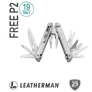 FREE P2 MULTIPURPOSE PLIERS STAINLESS STEEL WITH NYLON LEATHERMAN (832638)