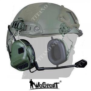HEADSET WITH MICROPHONE FOR GREEN HELMET WO SPORT (WO-HD10V)