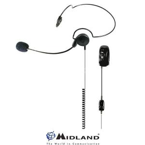 BLUETOOTH MICROPHONE WITH EARPHONE / HEADSET WA29 MIDLAND (C1203)