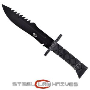 BLACK FIXED BLADE KNIFE BOWIE - SCK (CW-829-8)