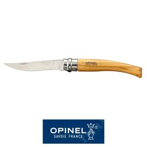 KNIFE N.08 SLIM OLIVE STAINLESS STEEL OPINEL (OPN-001144)