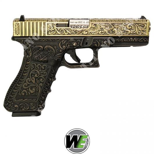 PISTOLA A GAS G17 CLASSIC FLORAL PATTERN BRONZE WE (WG01FB)