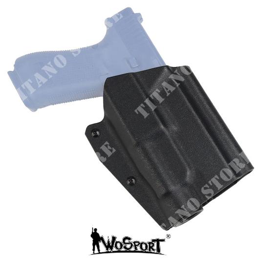 KYDEX QUICK PULL GLOCK HOLSTER WITH TORCH TLR-1 WO SPORT (WO-GB01)