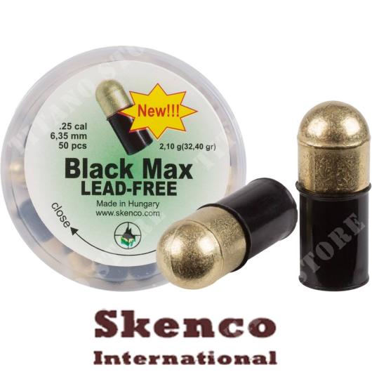 PIOMBINI BLACK MAX LEAD-FREE CAL. 6,35mm 50Pcs SKENCO (T70580)