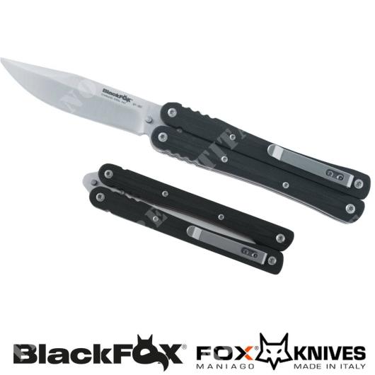 COLTELLO BUTTERFLY BALISONG SILVER BLACK FOX (BF-501)