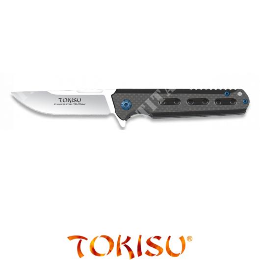 FOLDING KNIFE Cm8,6 BLADE CARBON FIBER HANDLE TOKISU (TKS-18594)