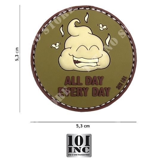 PATCH 3D PVC ALLDAY / EVERYDAY GREEN / BROWN 101 INC (444130-5030)